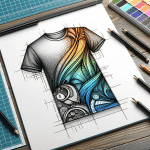 T-Shirt Design Skizze